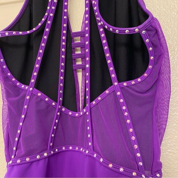 Purple Kids Dance Costume - Picture 5 of 11